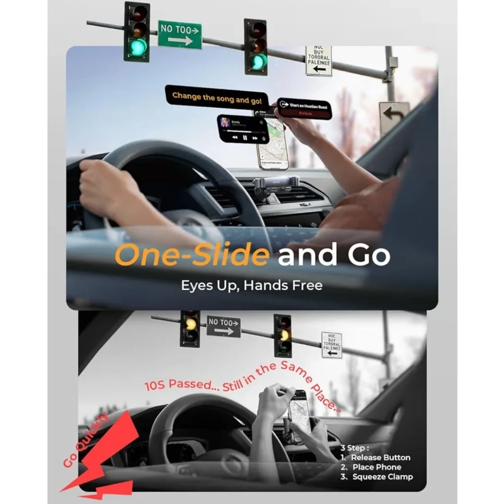 AINOPE for iPhone 17 Pro Max Car Mount Phone Holder NEW